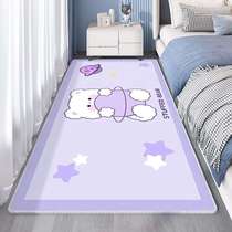 Cute cartoon childrens room bedside blanket bedroom cooling crystal velvet carpet household stain-resistant anti-slip carpet can be shipped on behalf of