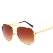 New trendy sunglasses fashionable for men and women versatile toad mirrors European and American avant-garde large frame sunglasses cross-border