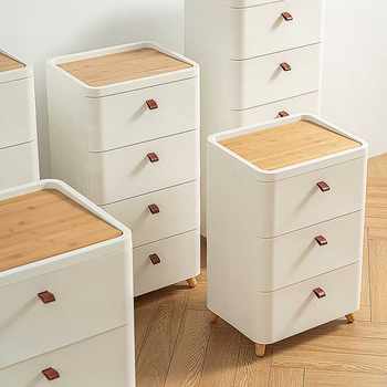 Storage cabinet drawer cabinet household powder room bathroom room c plastic multi-layer storage cabinet japanese bedroom wall head