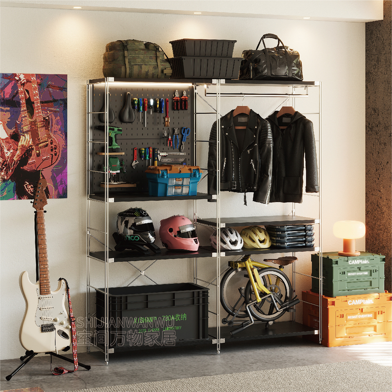 Bauhaus Black Storage Rack Outdoor Equipment Bicycle Floor-Standing Camping Cycling Storage Rack Display Shelf Bauhaus Black Storage Rack Outdoor Equipment Bicycle Floor-Standing Camping Cycling Storage Rack Display Shelf