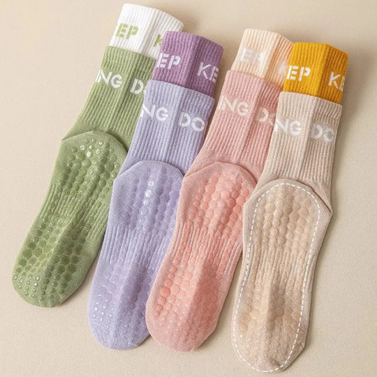 Yoga exercise fake two-piece socks