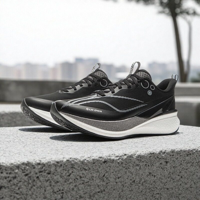 Мужские и женские кроссовки Li Ning Chitu 8pro с утолщенной подошвой, ветрозащитная, теплая и амортизирующая спортивная обувь для студенческой молодежи Изображение 1