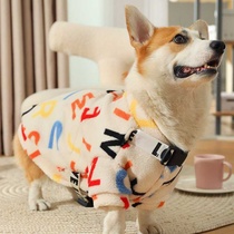 Dog Corgi Autumn Thin Spring and Autumn Shiba Inu Vest Belly Protection Puppy Medium Dog Autumn and Winter Pet Anti-Shedding Clothes