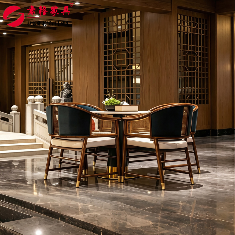 Sales Office Negotiation Table and Chair Set, Hotel Clubhouse Rest Area Reception Chair, Guesthouse 4S Store Lobby, One Table and Four Chairs Sales Office Negotiation Table and Chair Set, Hotel Clubhouse Rest Area Reception Chair, Guesthouse 4S Store Lobby, One Table and Four Chairs