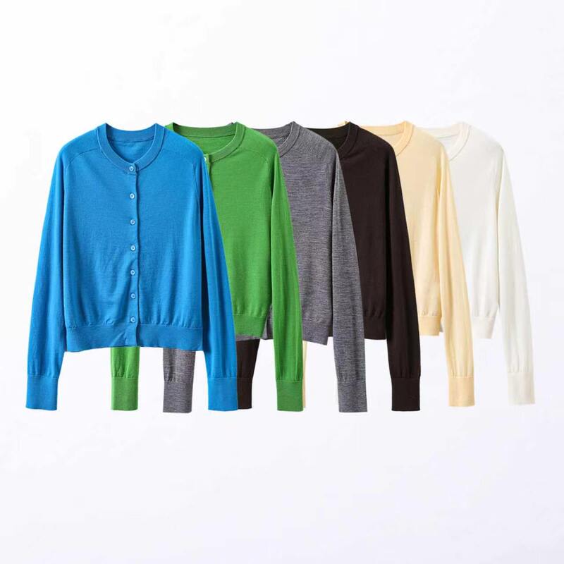 【Fire Fire Selection】High-End Order/German Yangzi 60-Count Double-Strand Fine Yarn/ Knitted Cardigan 【Fire Fire Selection】High-End Order/German Yangzi 60-Count Double-Strand Fine Yarn/ Knitted Cardigan