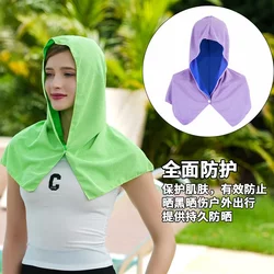 냉장 감각 숄 터번 빠른 건조 헤드 타월 두 가지 용도