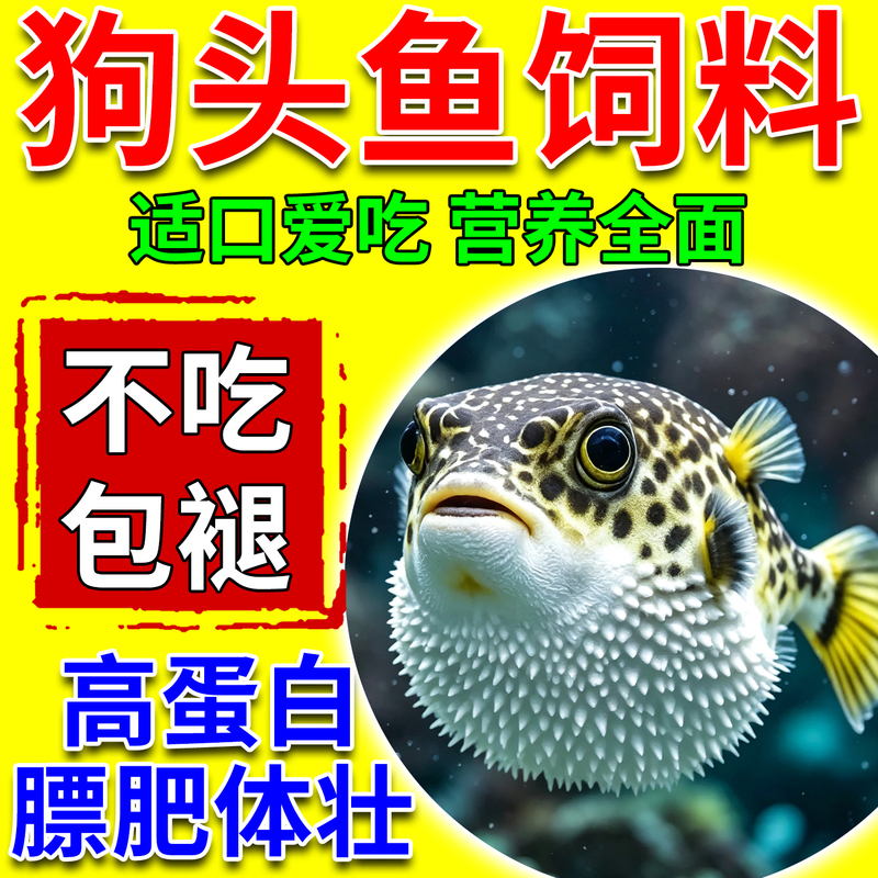 Fish Feed for Doghead Fish, Zebrafish, Pufferfish, Small Ornamental Chocolate Angelfish, Growth-Promoting and Weight-Gaining Nutritional Food Fish Feed for Doghead Fish, Zebrafish, Pufferfish, Small Ornamental Chocolate Angelfish, Growth-Promoting and Weight-Gaining Nutritional Food