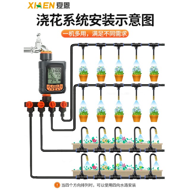 German Premium Imported Universal Spray Head Cooling Spray System Automatic Watering Device for Garden Watering