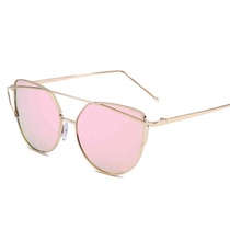 New metal cat-eye sunglasses 6627 womens colorful sunglasses European and American fashion sunglasses