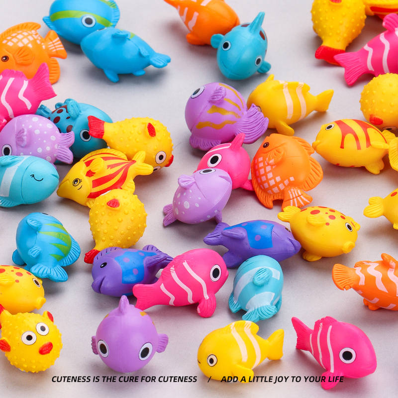 Simulated Cartoon Fish Ocean Animal Model Doll Puffer Fish Tank Aquarium Decoration Toy Marine Life