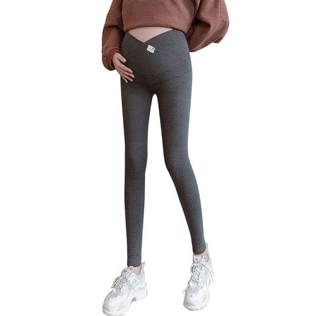 071# (ຍິງທີ່ແທ້ຈິງ) ດູໃບໄມ້ລົ່ນແລະລະດູຫນາວ velvet thickened leggings ສໍາລັບແມ່ຍິງຖືພາ