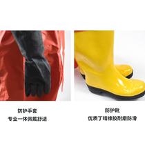 Original professional fire brigade special light chemical protective clothing RFH-02 type chemical protective clothing one-piece chemical protective clothing