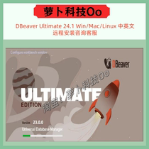 Database management tool DBeaver Ultimate 24 1 Chinese and English Win macOS Linux