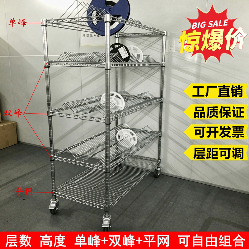 Smt Material Tray Rack for Resistors, Capacitors, Ics, Anti-Static Single/Double-Peak Material Turnover Cart, Electronic Component Storage Rack Smt Material Tray Rack for Resistors, Capacitors, Ics, Anti-Static Single/Double-Peak Material Turnover Cart, Electronic Component Storage Rack