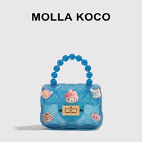 Синяя прозрачная сумка для плеча MKO