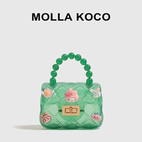 Зеленая прозрачная сумка для плеча MKO