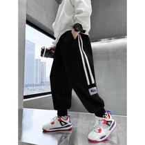 Boys sports pants childrens casual trousers spring and autumn 2023 new style medium and large childrens pants fashionable and versatile Korean version