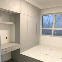 All-aluminum wardrobe aluminum alloy sliding door home bedroom storage cabinet modern light luxury cloakroom tatami glass door