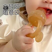 New Ziaoziele fruit food supplement newborn baby food grade silicone baby molar stick teether fruit and vegetable bite bag
