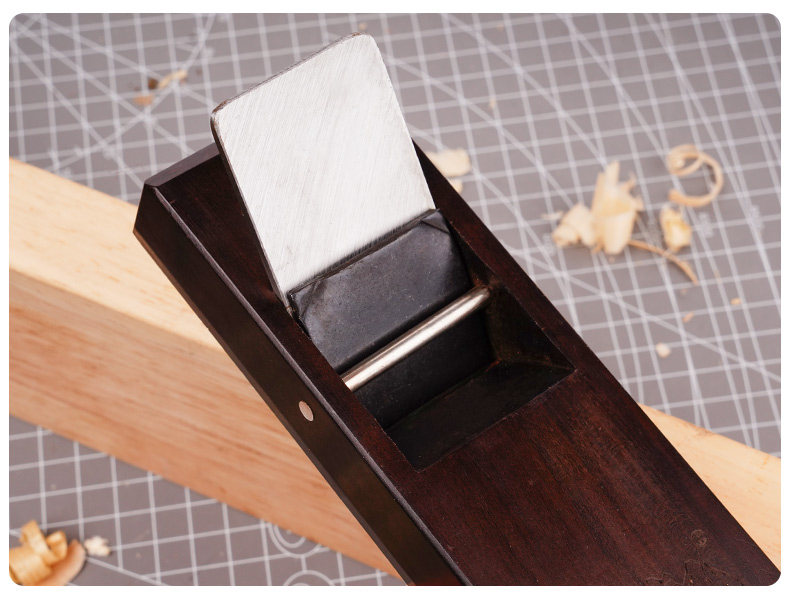 Монтажный инструмент 牛规黑檀木刨刀拉刨木工台式平面鲁班工具刨子日式高速钢刨刃匠作