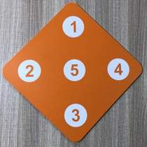 Not easy to peel home five-hole wall home training target wear-resistant wall-mounted sword target fencing stab-resistant wall-mounted damage training