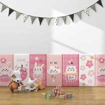Soft bedside stickers anti-collision foam wallpaper self-adhesive cartoon 3D wall stickers dado childrens room layout kindergarten