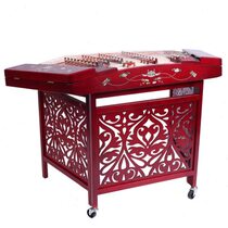 Fanchao ethnic plucked musical instrument 401402 dulcimer musical instrument playing dulcimer color wood shell carving lotus YQ-07