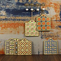 Retro art ceramic insulation mat placemat pot mat tableware teapot mat exquisite coaster anti-scalding casserole mat Wang Jin