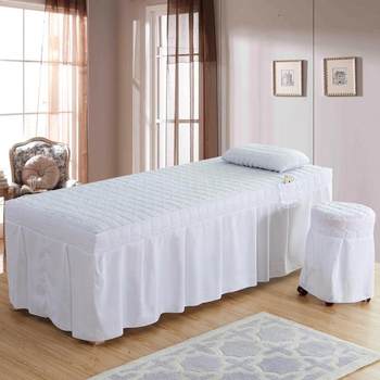 Beauty bed cover massage physiotherapy l bed cover thickened solid color massage bed cover hole sheet beauty salon body style