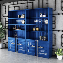 Handicraft style Lego display cabinet art cabinet rack display rack creative container storage iron restaurant