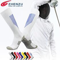 Vibrating foot fencing socks colorful socks children and adults professional breathable extended competition training special pressure socks sports