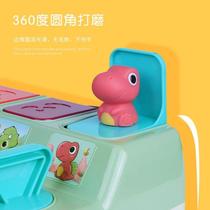 Hands-on cross-border dinosaur peek-a-boo switch box toy for children and babies pop-up safety finger surprise box