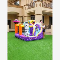 Doctor Dolphin Space Inflatable Castle Indoor small household trampoline Outdoor large naughty castle childrens trampoline