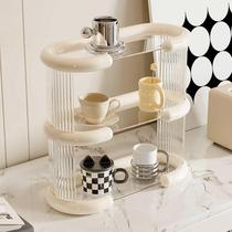 Xingyou Desktop Cup Storage Rack Dining Table Water Cup Rack Classy Light Luxury Coffee Cup Mug Tea Set Storage Box