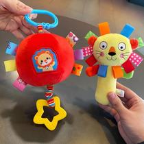 Red ball car baby bag round ball puppy special small dog plush toy pet pendant source children