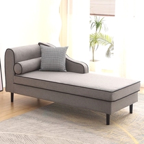 American fabric chaise longue single recliner small apartment living room bedroom sofa chair hotel B&B balcony chaise longue