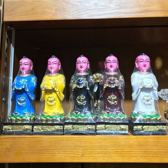 速发福法佛具用焰慧器大殿绣品法会佛事品口树脂五方童子