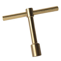 宽选工品防爆瓶扳手T型套筒扳手铝青铜氧气瓶扳手四方套筒扳工具