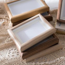 Hollow Photo Frame Tea Specimen Frame Three-Dimensional Hollow Display Stand 6 7inch 8inch Wooden Creative Decorative Ornaments