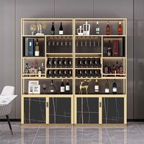 Luxurious red wine cabinet display cabinet now Juyou light generation simple storage rack living room entrance cabinet wall partition cabinet liquor wine
