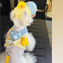 Spring and summer pet leash for large and medium-sized dogs vest-type anti-breakaway cat and dog clothes outing duck outdoor traction