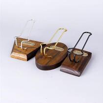 Woody creative mens pipe holder single pipe 1 detachable pipe holder accessories catalpa wood three-color {rack