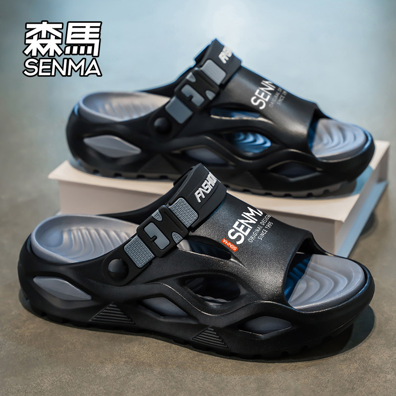 Сандалии Semir, мужская летняя одежда, нескользящий дезодорант для вождения, тапочки двойного назначения большого размера, спортивная обувь на открытом воздухе, приморская пляжная обувь