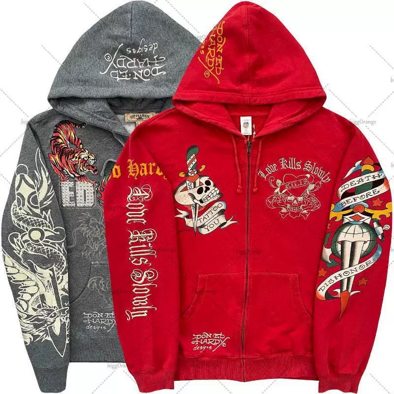 Американский стиль готика камни черепа кости Oversized худи Y2K готическая куртка