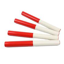 Relay baton standard PVC baton for track and field competition. Red and white high-strength plastic is durable and can be passed over 100 meters.