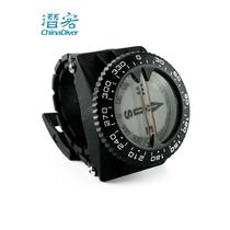 Diving compass underwater luminous compass watch liquid-filled compass direction watch wrist tube clip wearing professional equipment