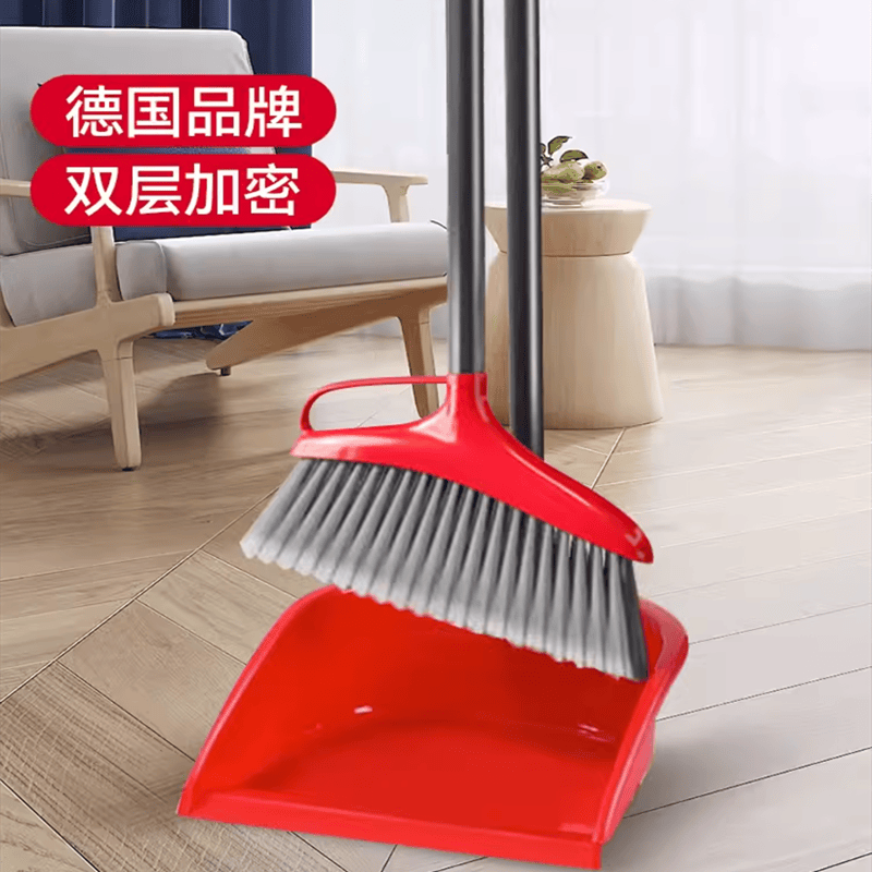 Micro-Lite Broom and Dustpan Set for Home Use, Soft Bristle Broom and Dustpan That Doesn'T Stick to Hair, Single Set for Sweeping and Cleaning Micro-Lite Broom and Dustpan Set for Home Use, Soft Bristle Broom and Dustpan That Doesn'T Stick to Hair, Single Set for Sweeping and Cleaning