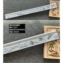 Waistline toilet self-built house concave and convex wall stone plastic strip brick flower line edge strip personalized I-shaped matching wall tiles