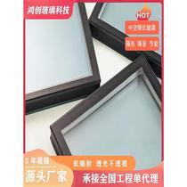 Customized insulated tempered glass 5 6 5 sound insulation and heat insulation double layer triple layer laminated window insulating glass