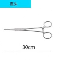 New outdoor stainless steel hemostatic forceps surgical inlay large medium and small size unhooking straight bend N head fishing unhooking cupping pet product